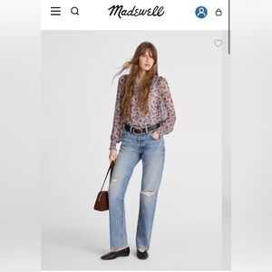 Madewell Dean Easy Straight jeans